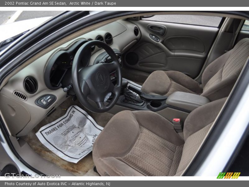  2002 Grand Am SE Sedan Dark Taupe Interior