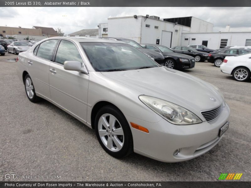 Alabaster Metallic / Black 2005 Lexus ES 330