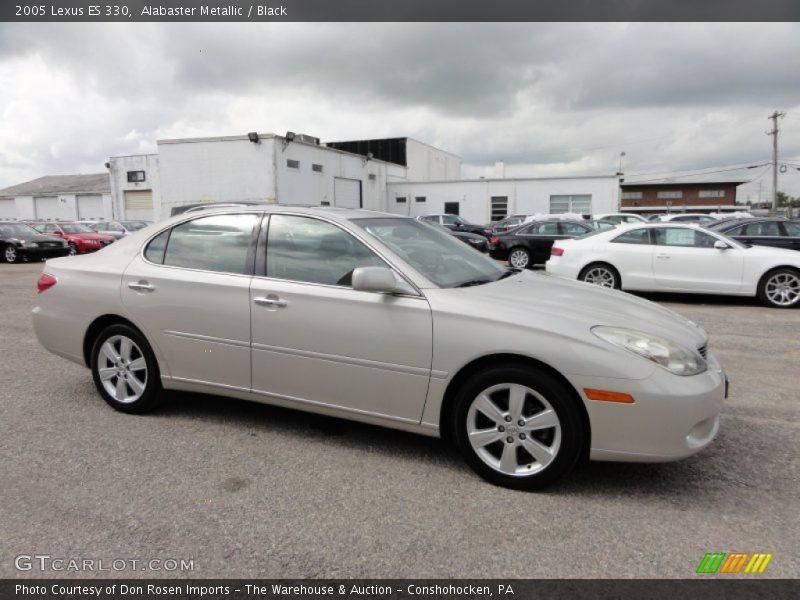 Alabaster Metallic / Black 2005 Lexus ES 330