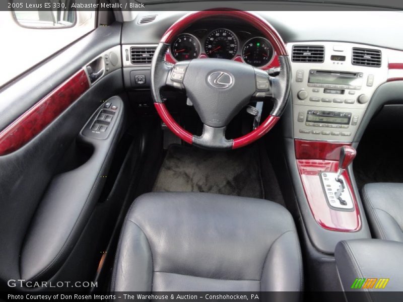 Alabaster Metallic / Black 2005 Lexus ES 330