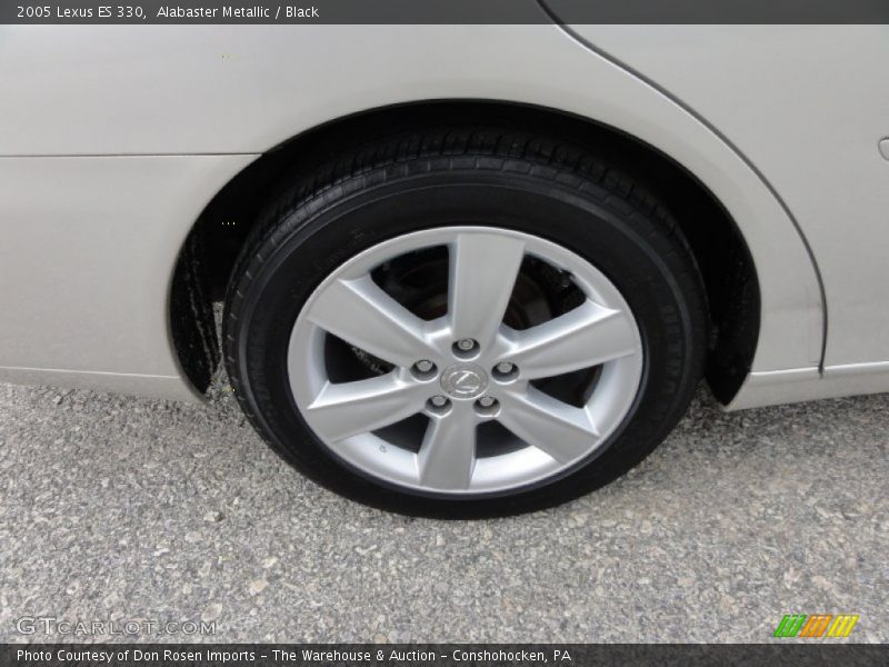 Alabaster Metallic / Black 2005 Lexus ES 330