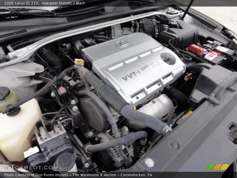 Alabaster Metallic / Black 2005 Lexus ES 330