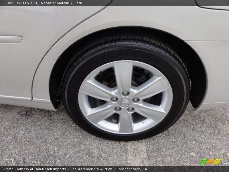Alabaster Metallic / Black 2005 Lexus ES 330