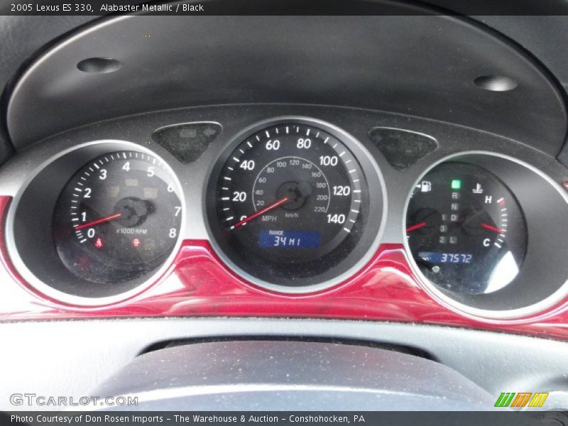 Alabaster Metallic / Black 2005 Lexus ES 330
