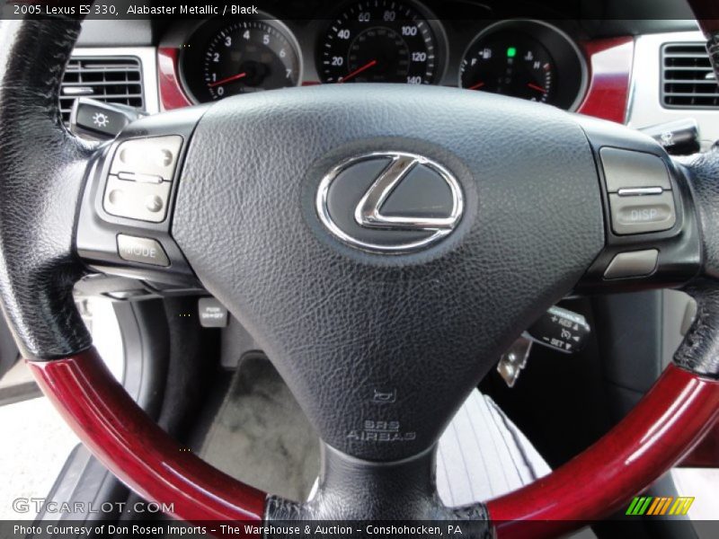 Alabaster Metallic / Black 2005 Lexus ES 330