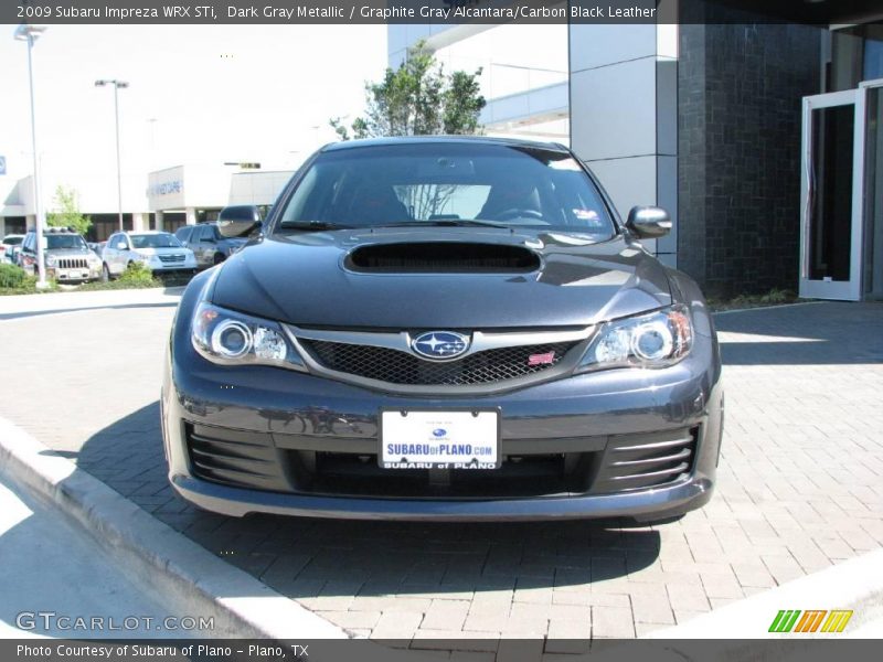 Dark Gray Metallic / Graphite Gray Alcantara/Carbon Black Leather 2009 Subaru Impreza WRX STi