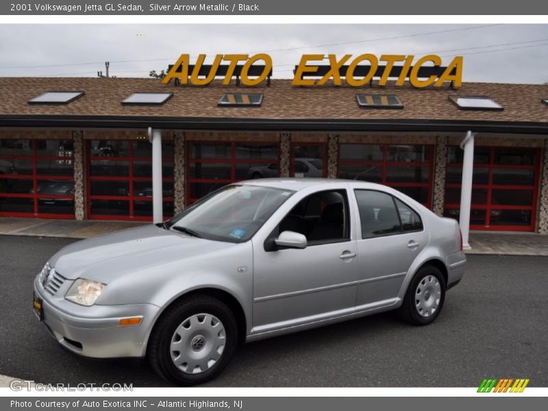 Silver Arrow Metallic / Black 2001 Volkswagen Jetta GL Sedan