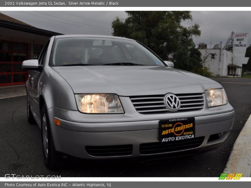 Silver Arrow Metallic / Black 2001 Volkswagen Jetta GL Sedan