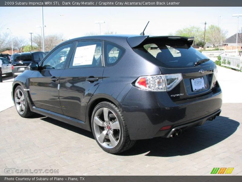 Dark Gray Metallic / Graphite Gray Alcantara/Carbon Black Leather 2009 Subaru Impreza WRX STi
