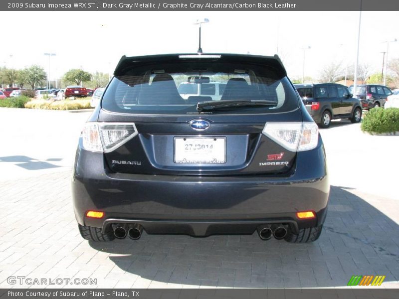 Dark Gray Metallic / Graphite Gray Alcantara/Carbon Black Leather 2009 Subaru Impreza WRX STi