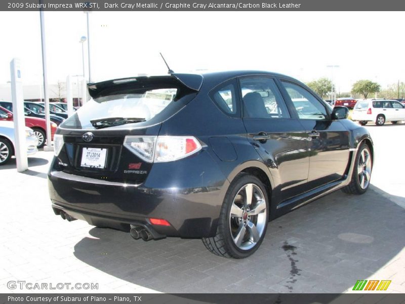 Dark Gray Metallic / Graphite Gray Alcantara/Carbon Black Leather 2009 Subaru Impreza WRX STi