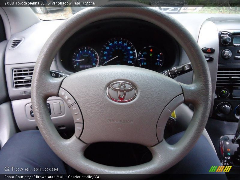 Silver Shadow Pearl / Stone 2008 Toyota Sienna LE