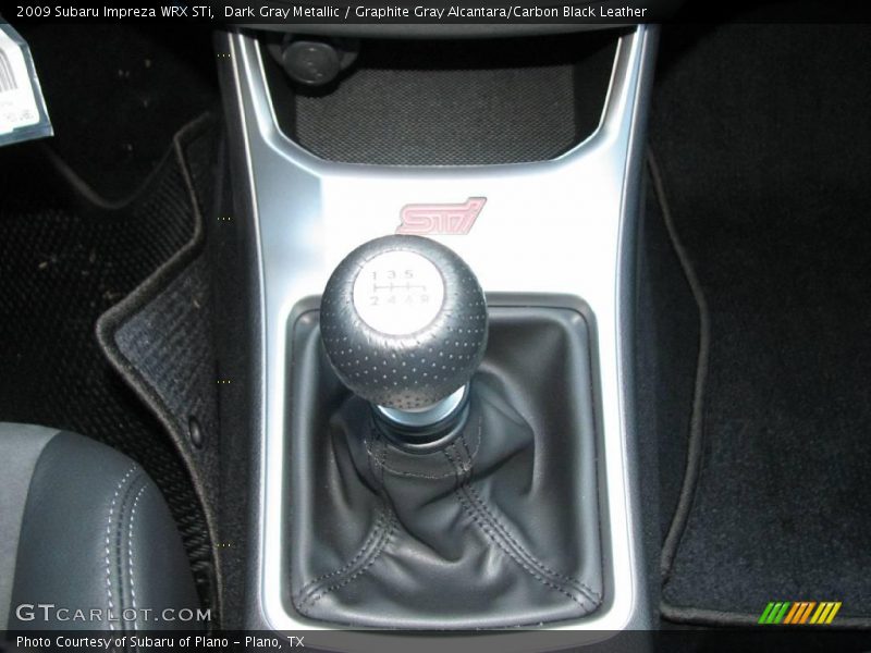 Dark Gray Metallic / Graphite Gray Alcantara/Carbon Black Leather 2009 Subaru Impreza WRX STi