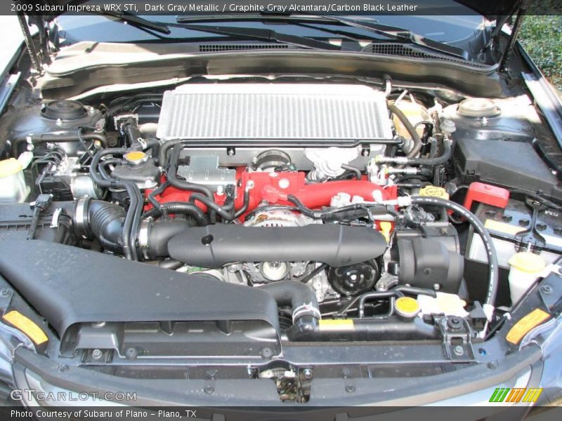 Dark Gray Metallic / Graphite Gray Alcantara/Carbon Black Leather 2009 Subaru Impreza WRX STi