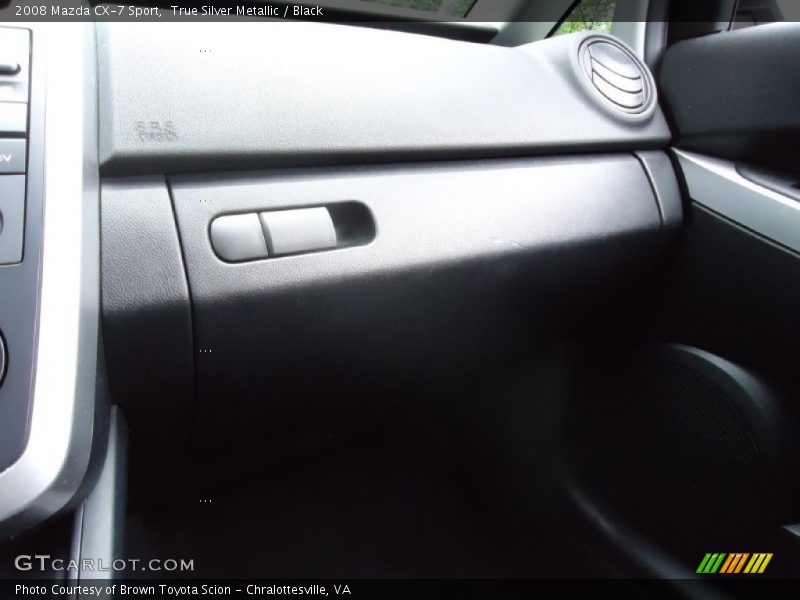 True Silver Metallic / Black 2008 Mazda CX-7 Sport