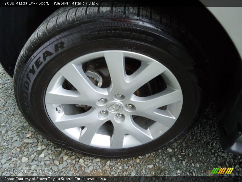 True Silver Metallic / Black 2008 Mazda CX-7 Sport