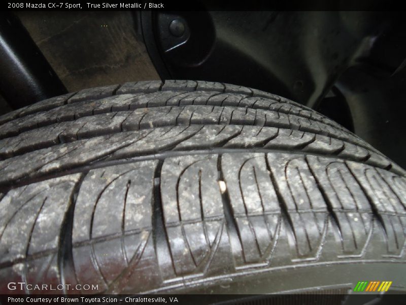 True Silver Metallic / Black 2008 Mazda CX-7 Sport