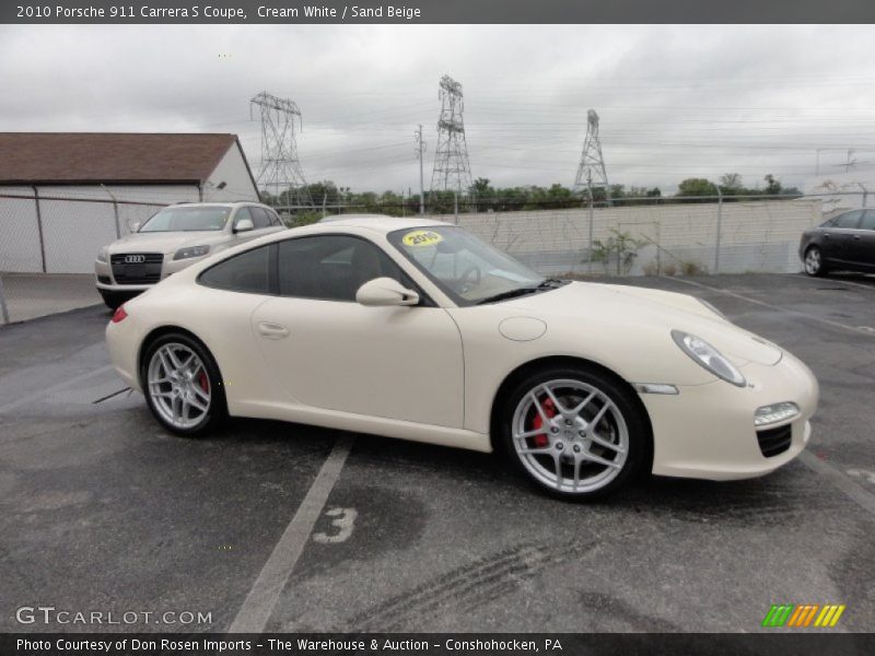 Cream White / Sand Beige 2010 Porsche 911 Carrera S Coupe