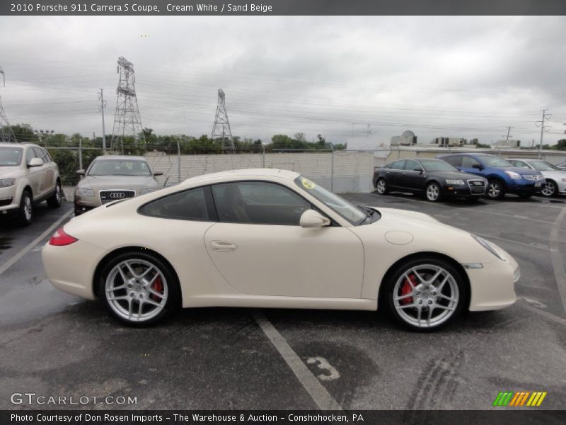 Cream White / Sand Beige 2010 Porsche 911 Carrera S Coupe
