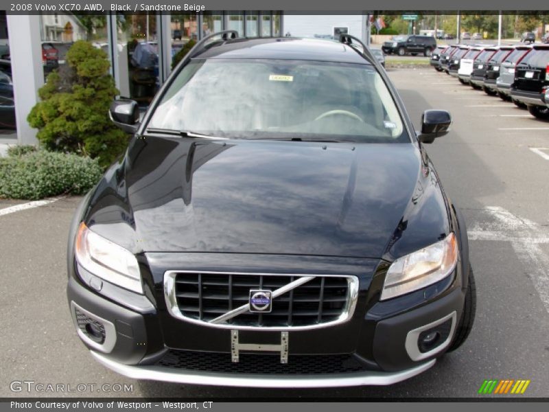 Black / Sandstone Beige 2008 Volvo XC70 AWD