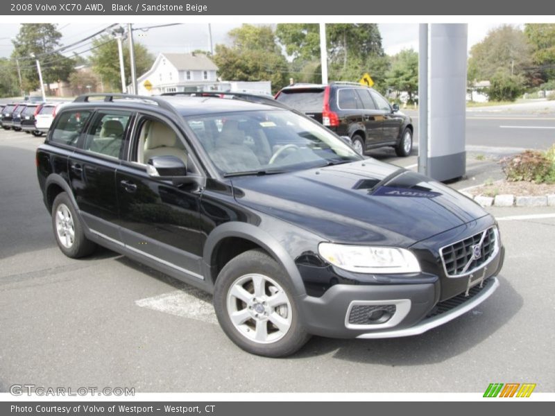 Black / Sandstone Beige 2008 Volvo XC70 AWD