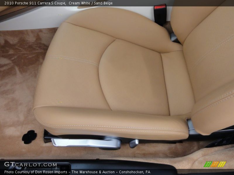 Cream White / Sand Beige 2010 Porsche 911 Carrera S Coupe