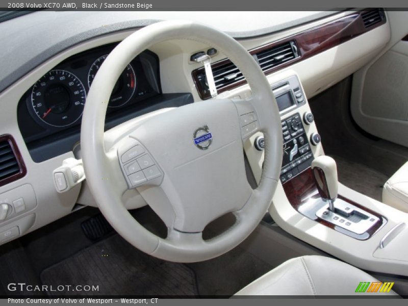 Black / Sandstone Beige 2008 Volvo XC70 AWD