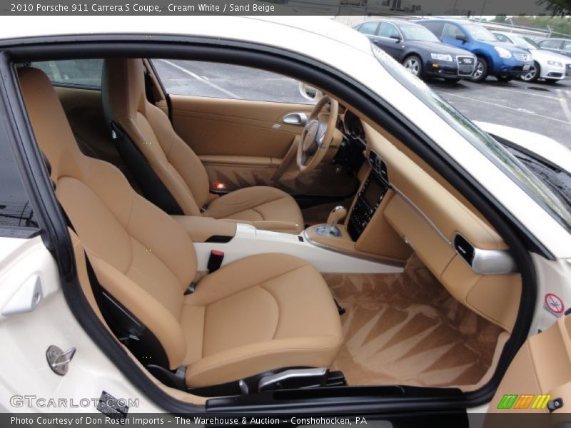 Cream White / Sand Beige 2010 Porsche 911 Carrera S Coupe