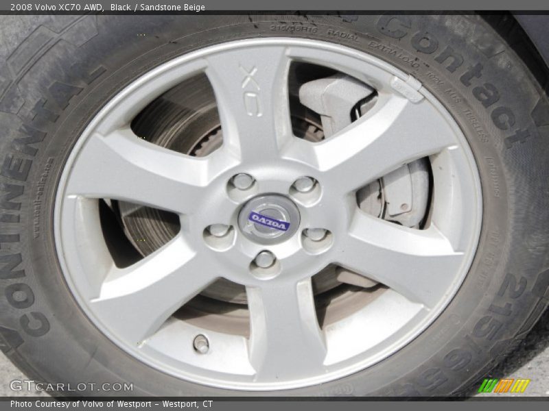 Black / Sandstone Beige 2008 Volvo XC70 AWD