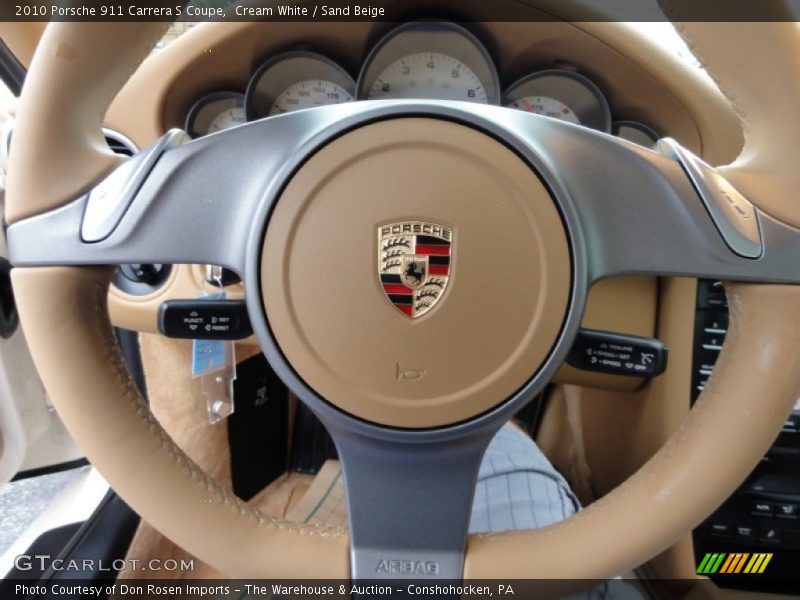 Cream White / Sand Beige 2010 Porsche 911 Carrera S Coupe