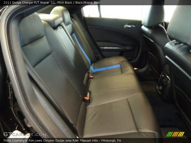 Pitch Black / Black/Mopar Blue 2011 Dodge Charger R/T Mopar '11