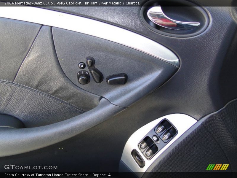 Brilliant Silver Metallic / Charcoal 2004 Mercedes-Benz CLK 55 AMG Cabriolet