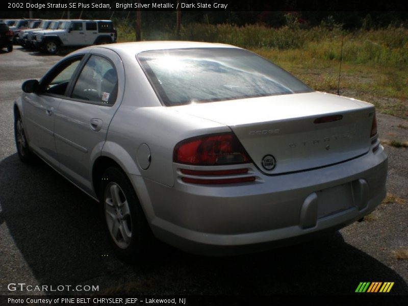 Bright Silver Metallic / Dark Slate Gray 2002 Dodge Stratus SE Plus Sedan