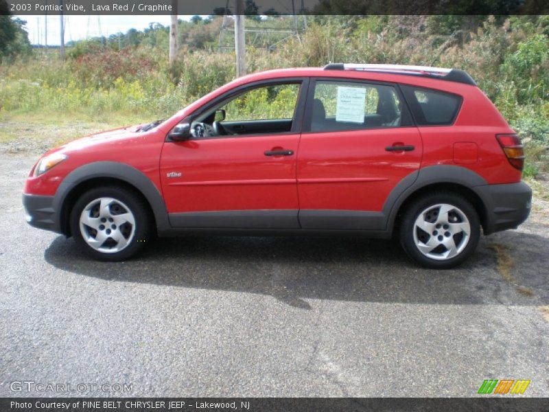 Lava Red / Graphite 2003 Pontiac Vibe