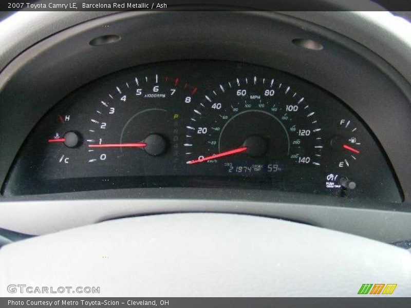 Barcelona Red Metallic / Ash 2007 Toyota Camry LE