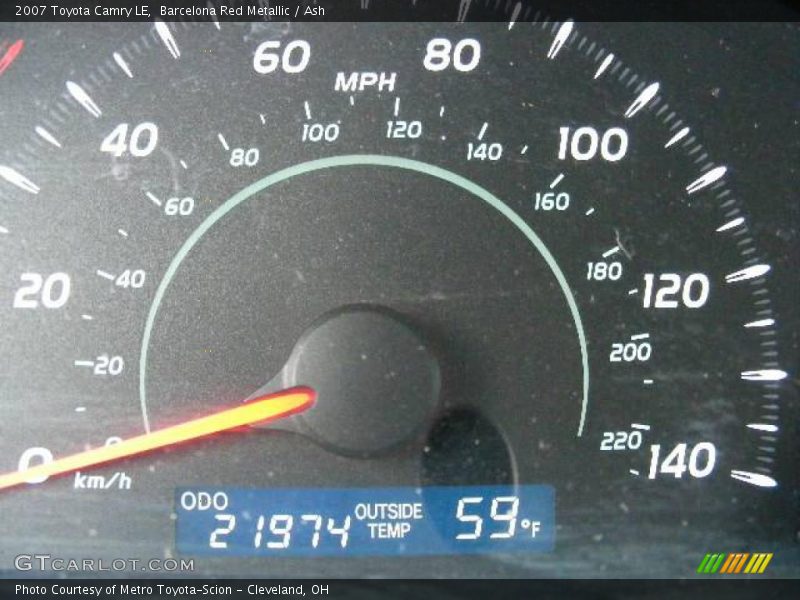 Barcelona Red Metallic / Ash 2007 Toyota Camry LE