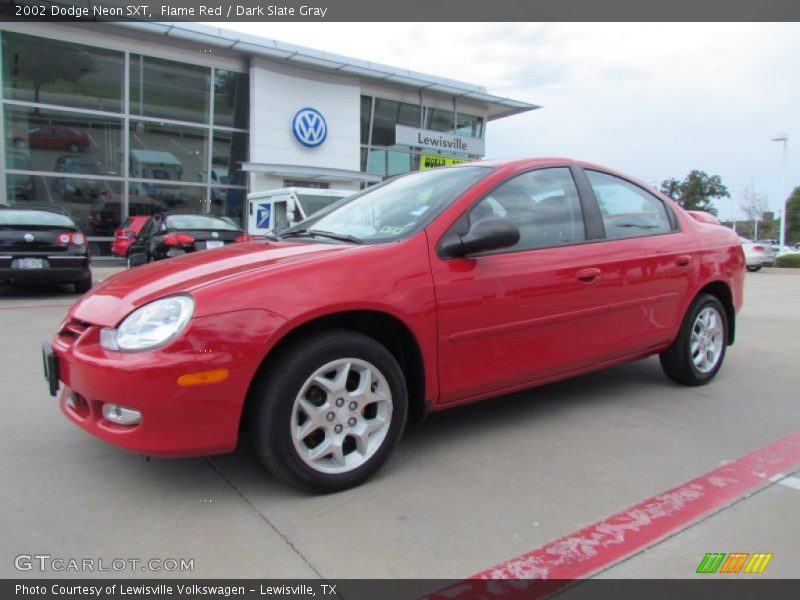 Flame Red / Dark Slate Gray 2002 Dodge Neon SXT
