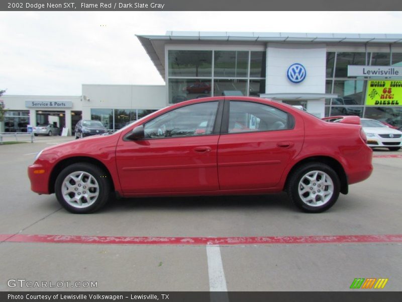 Flame Red / Dark Slate Gray 2002 Dodge Neon SXT
