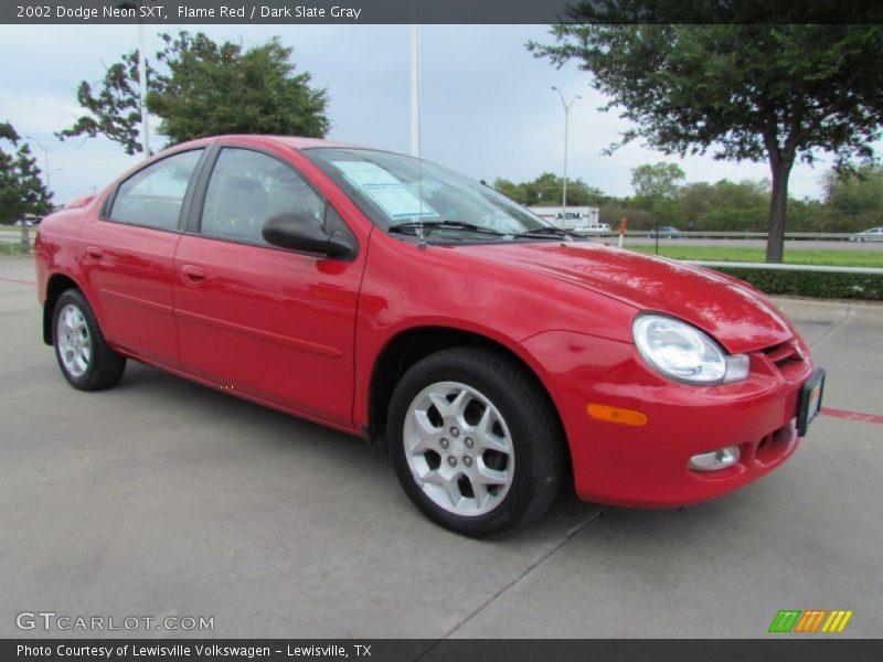 Flame Red / Dark Slate Gray 2002 Dodge Neon SXT