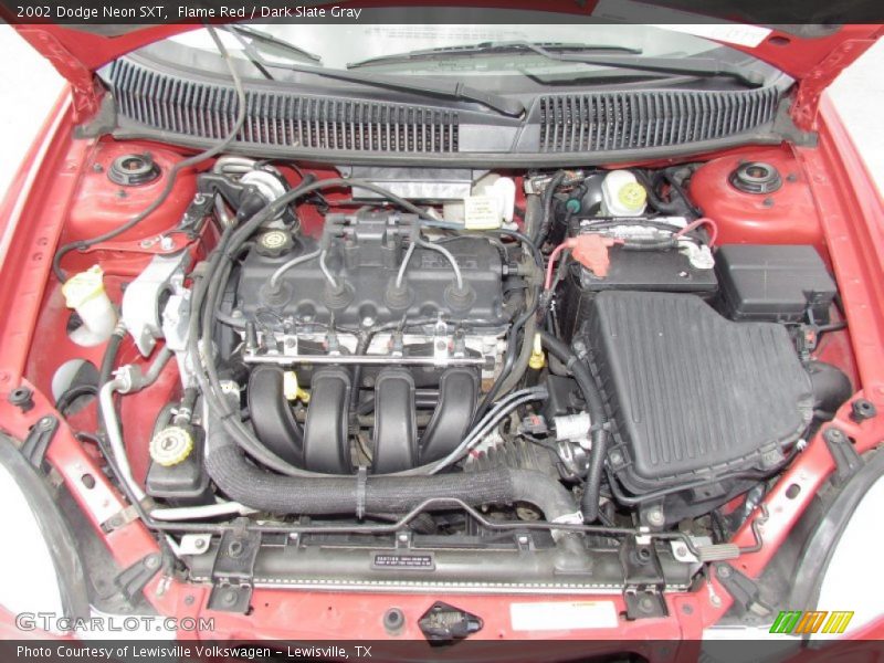 Flame Red / Dark Slate Gray 2002 Dodge Neon SXT