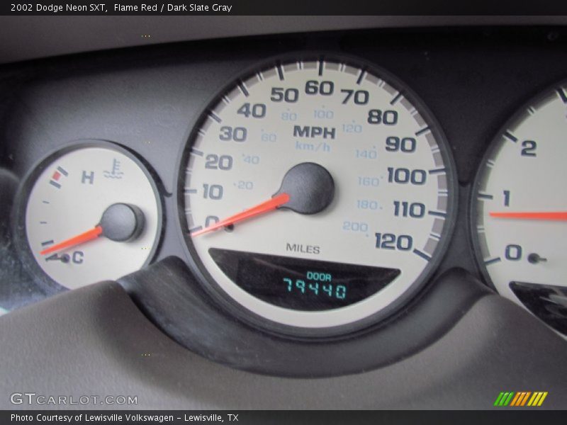 Flame Red / Dark Slate Gray 2002 Dodge Neon SXT