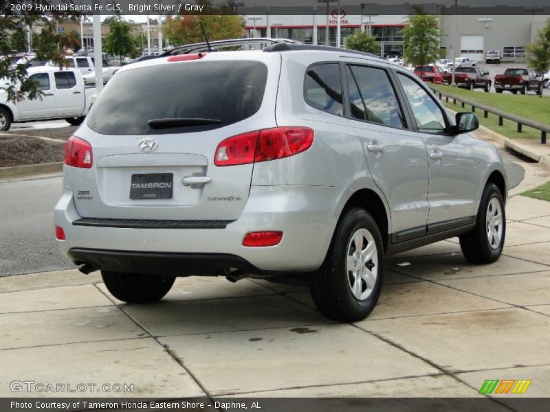 Bright Silver / Gray 2009 Hyundai Santa Fe GLS