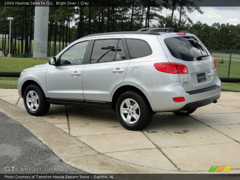 Bright Silver / Gray 2009 Hyundai Santa Fe GLS
