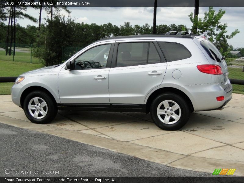 Bright Silver / Gray 2009 Hyundai Santa Fe GLS