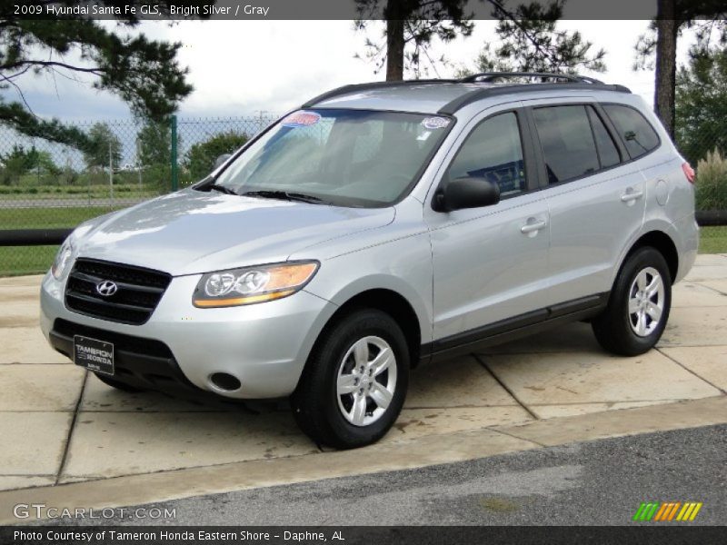 Bright Silver / Gray 2009 Hyundai Santa Fe GLS