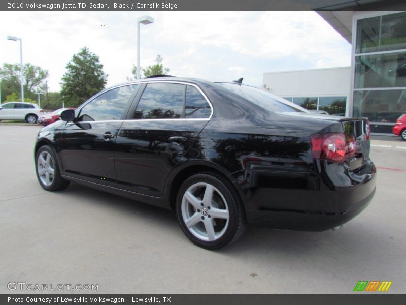 Black / Cornsilk Beige 2010 Volkswagen Jetta TDI Sedan