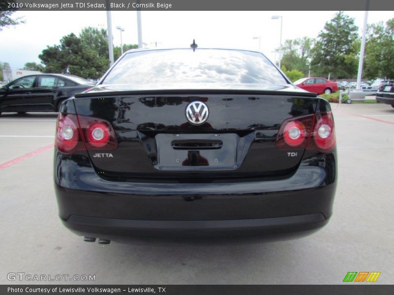 Black / Cornsilk Beige 2010 Volkswagen Jetta TDI Sedan