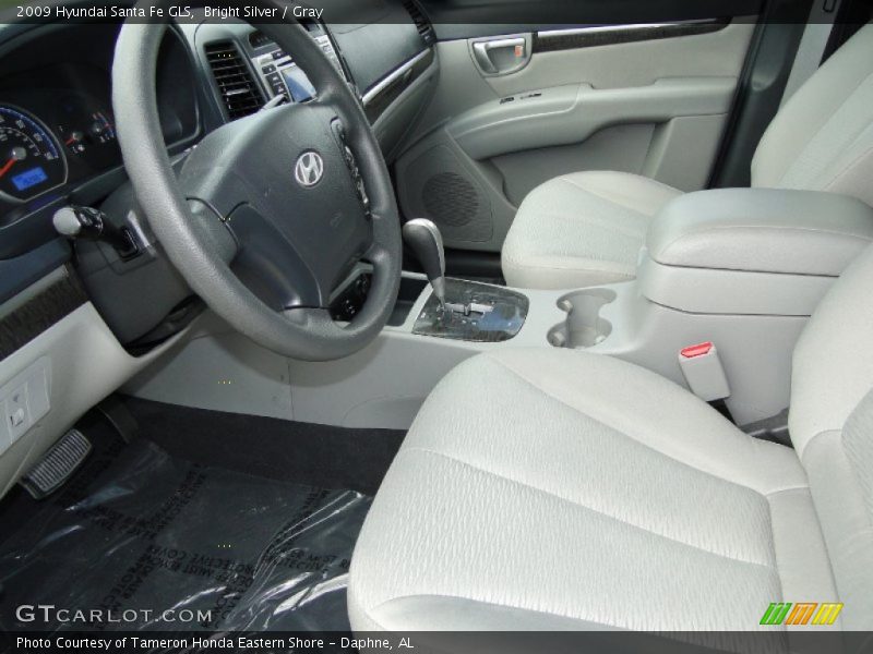 Bright Silver / Gray 2009 Hyundai Santa Fe GLS