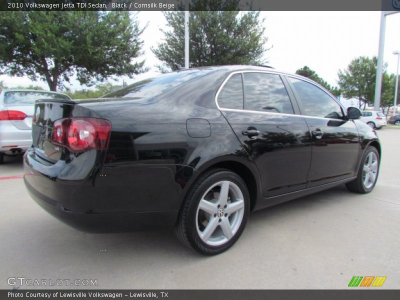 Black / Cornsilk Beige 2010 Volkswagen Jetta TDI Sedan