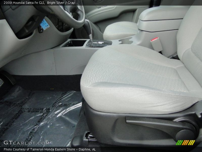 Bright Silver / Gray 2009 Hyundai Santa Fe GLS